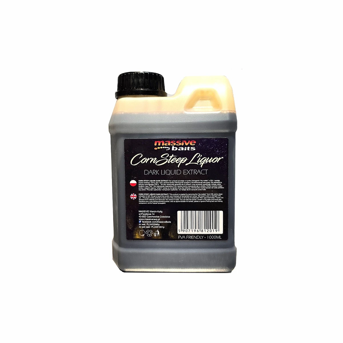 MassiveBaits CSL Dark Liquid Extraktconfezione 1000ml - MPN: LQ071 - EAN: 5907196812019