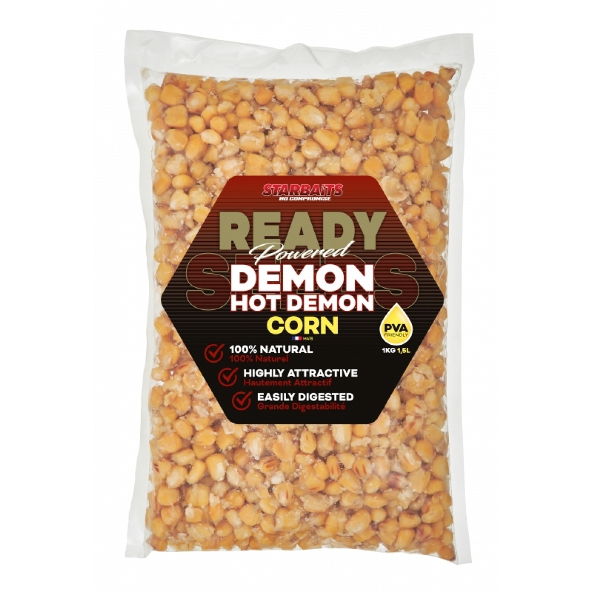 Starbaits Ready Seeds Corn - Hot Demon - KRÓTKA DATA WAŻNOŚCIopakowanie 1kg - EAN: 200000098049