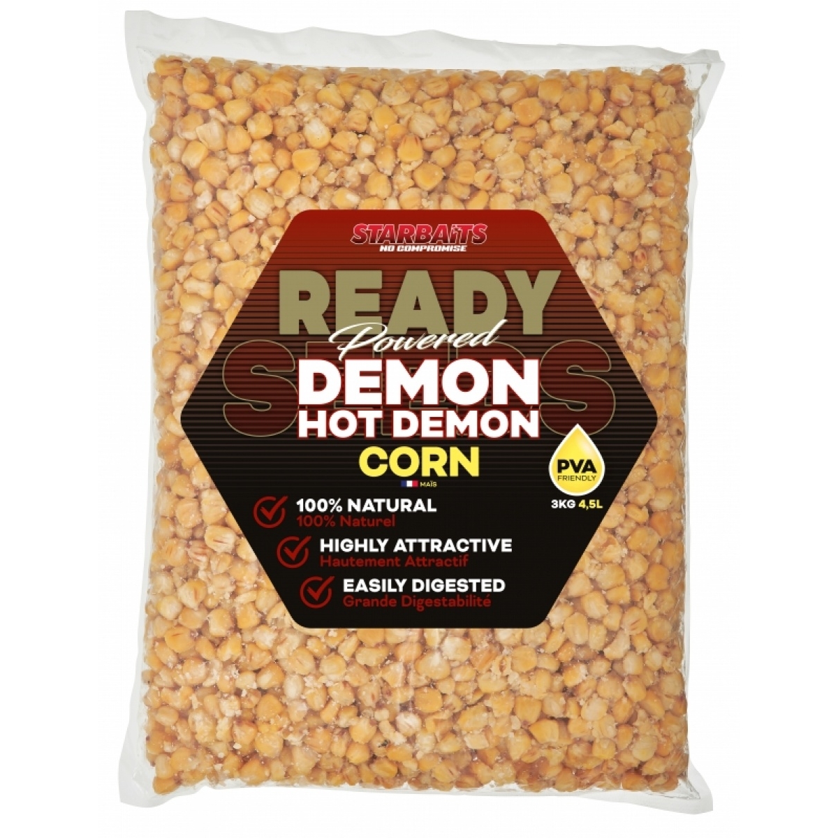 Starbaits Ready Seeds Corn - Hot Demon - KRÓTKA DATA WAŻNOŚCIopakowanie 3kg - EAN: 200000098056