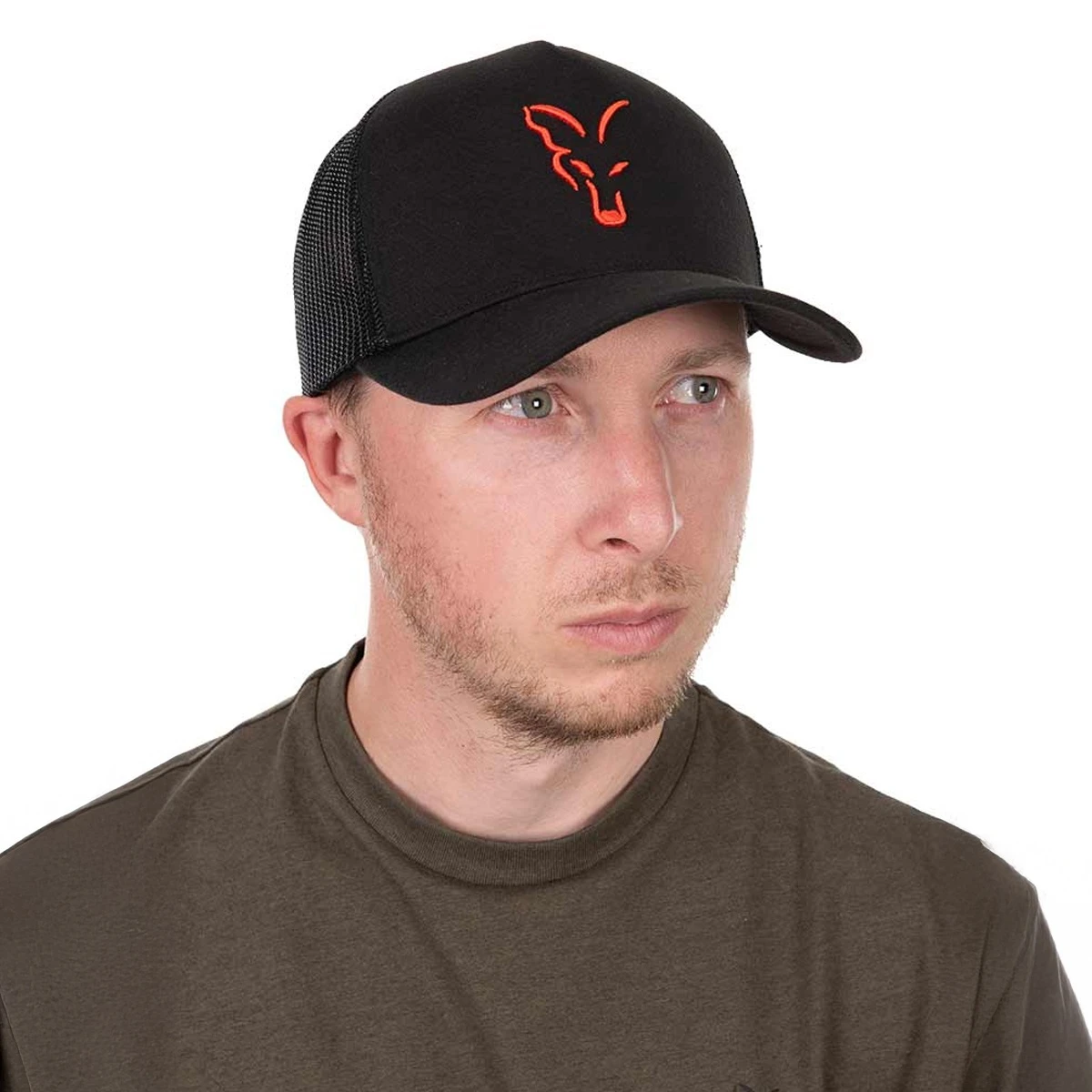Fox Collection Trucker Cap - Black/Orange - MPN: CHH034 - EAN: 5056808511021