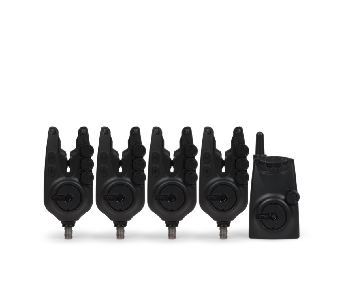 Avid Carp VTX+ Bite Alarm Setmodel 4+1 - MPN: A0500011 - EAN: 5056837205823
