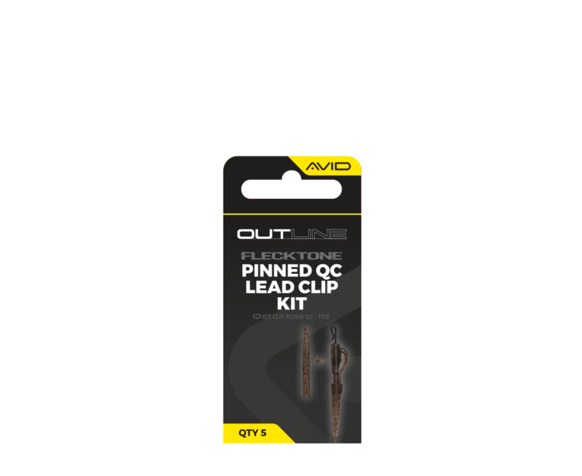 Avid Carp Outline Flecktone Pinned QC Lead Clips Kit - MPN: A0640117 - EAN: 5056837202945