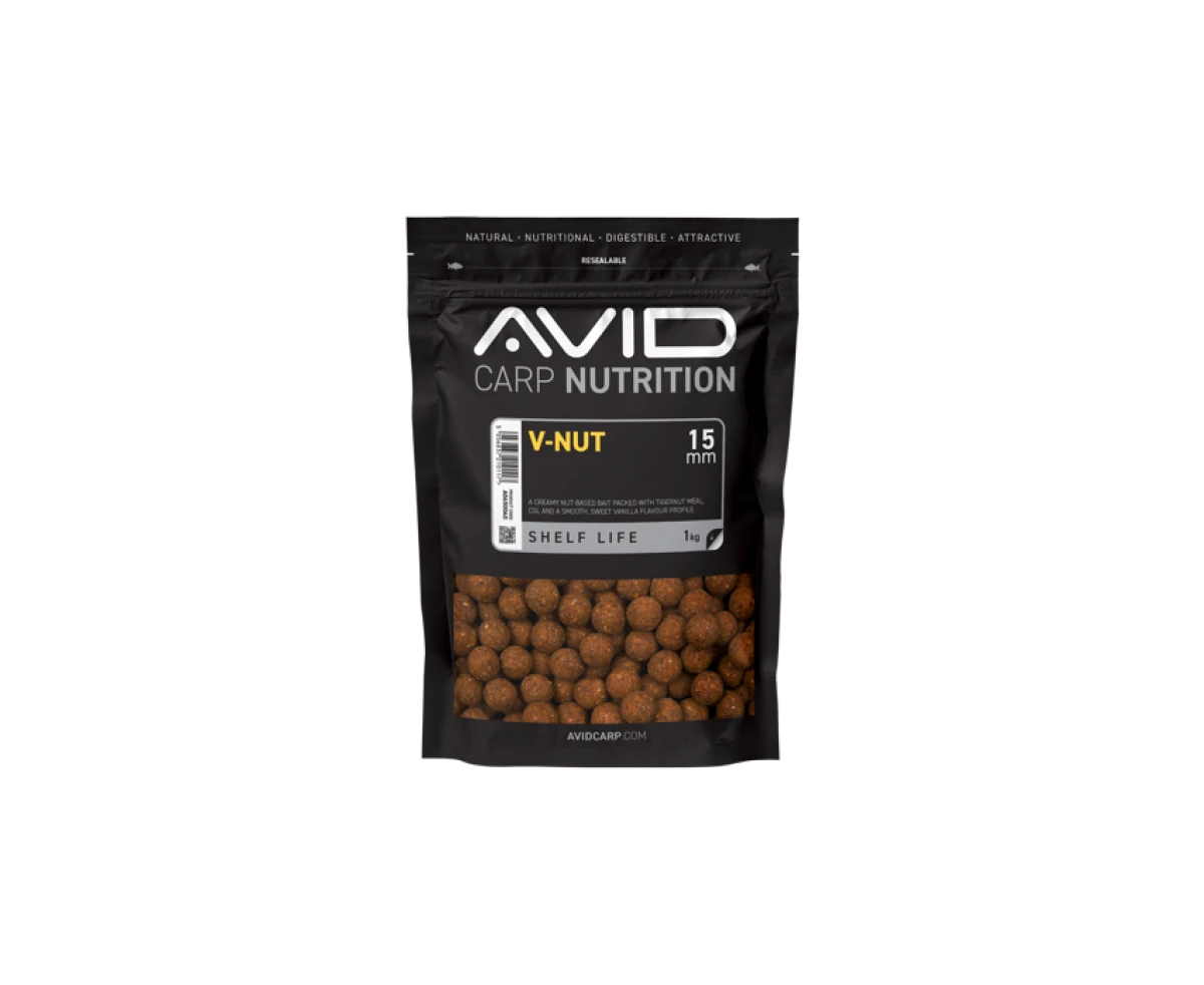 Avid Carp V-Nut Boiliesmărimea 15mm / 1kg - MPN: A0650040 - EAN: 5056837210117