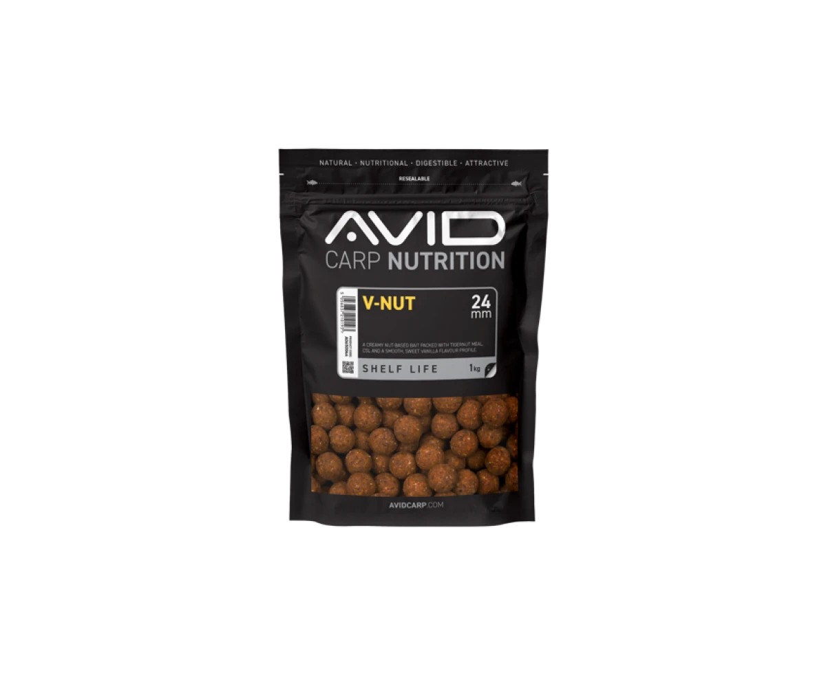 Avid Carp V-Nut Boiliesmărimea 24mm / 1kg - MPN: A0650044 - EAN: 5056837210193