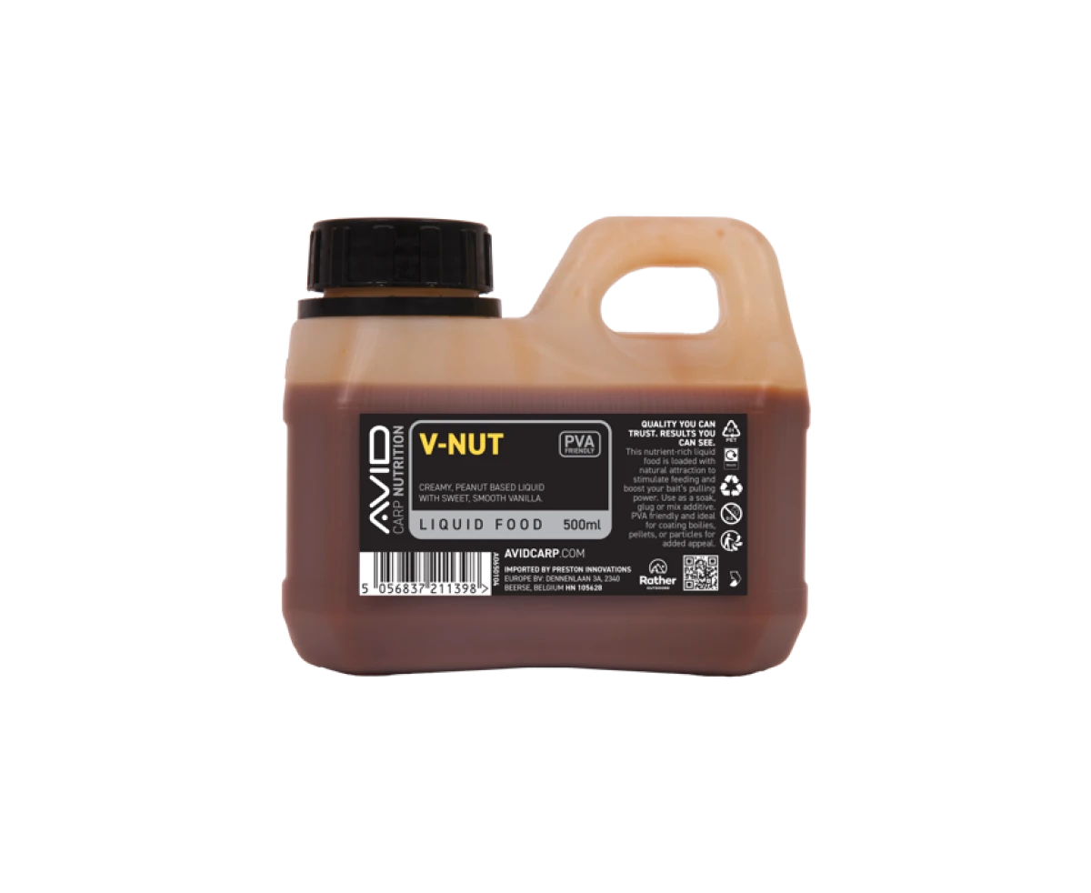 Avid Carp V-Nut Liquid Foodambalaj 500ml - MPN: A0650104 - EAN: 5056837211398
