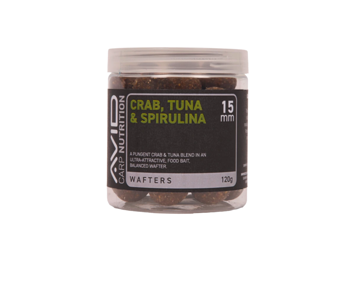 Avid Carp Crab, Tuna & Spirulina Wafterрозмір 15mm - MPN: A0650085 - EAN: 5056837211015