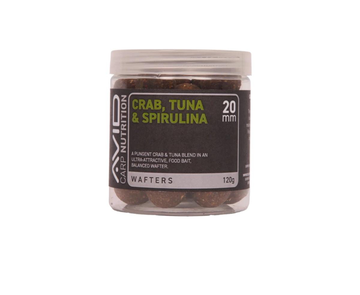Avid Carp Crab, Tuna & Spirulina Wafterрозмір 20mm - MPN: A0650081 - EAN: 5056837210933