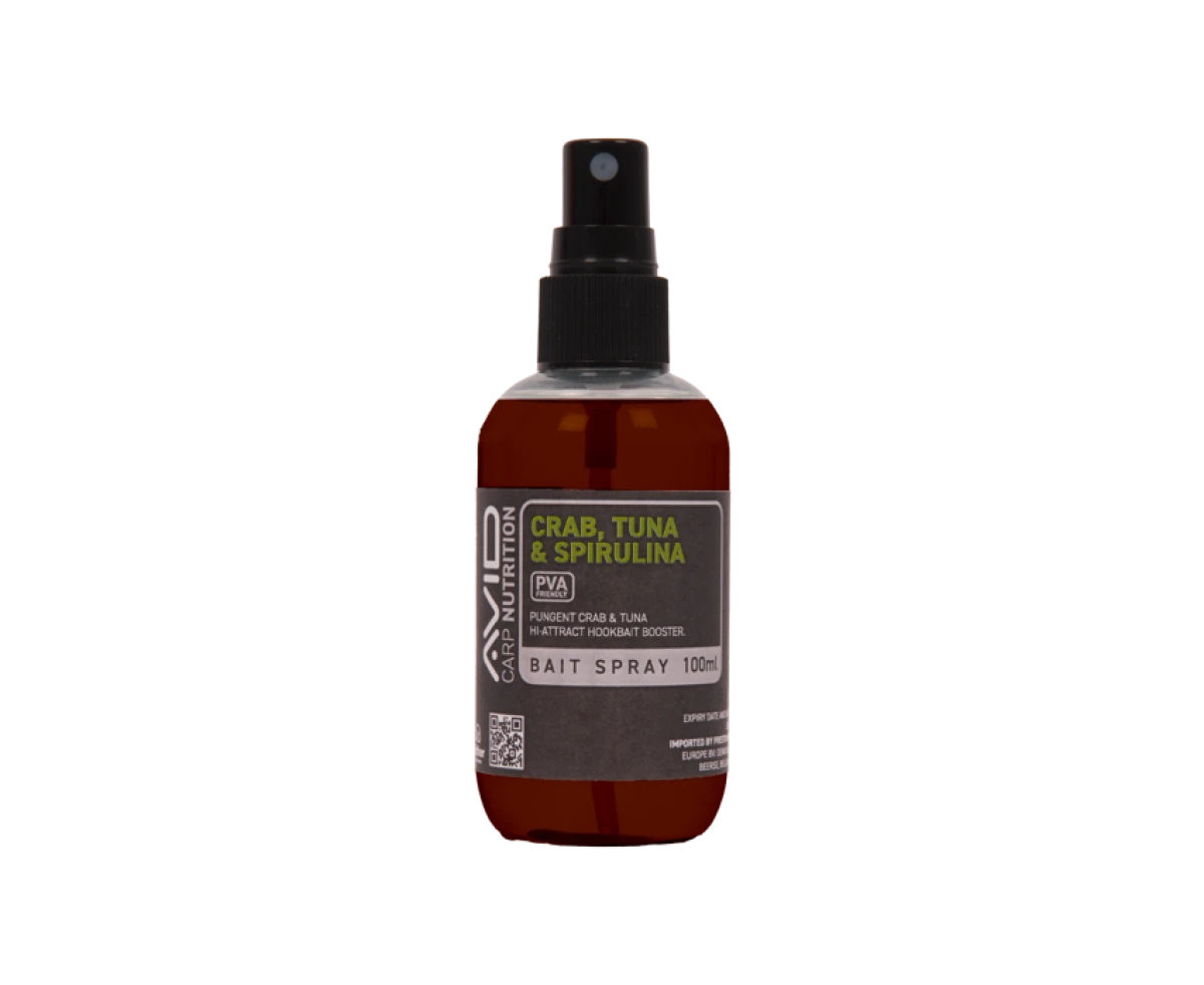 Avid Carp Crab, Tuna & Spirulina Bait Sprayambalaj 100ml - MPN: A0650101 - EAN: 5056837211336