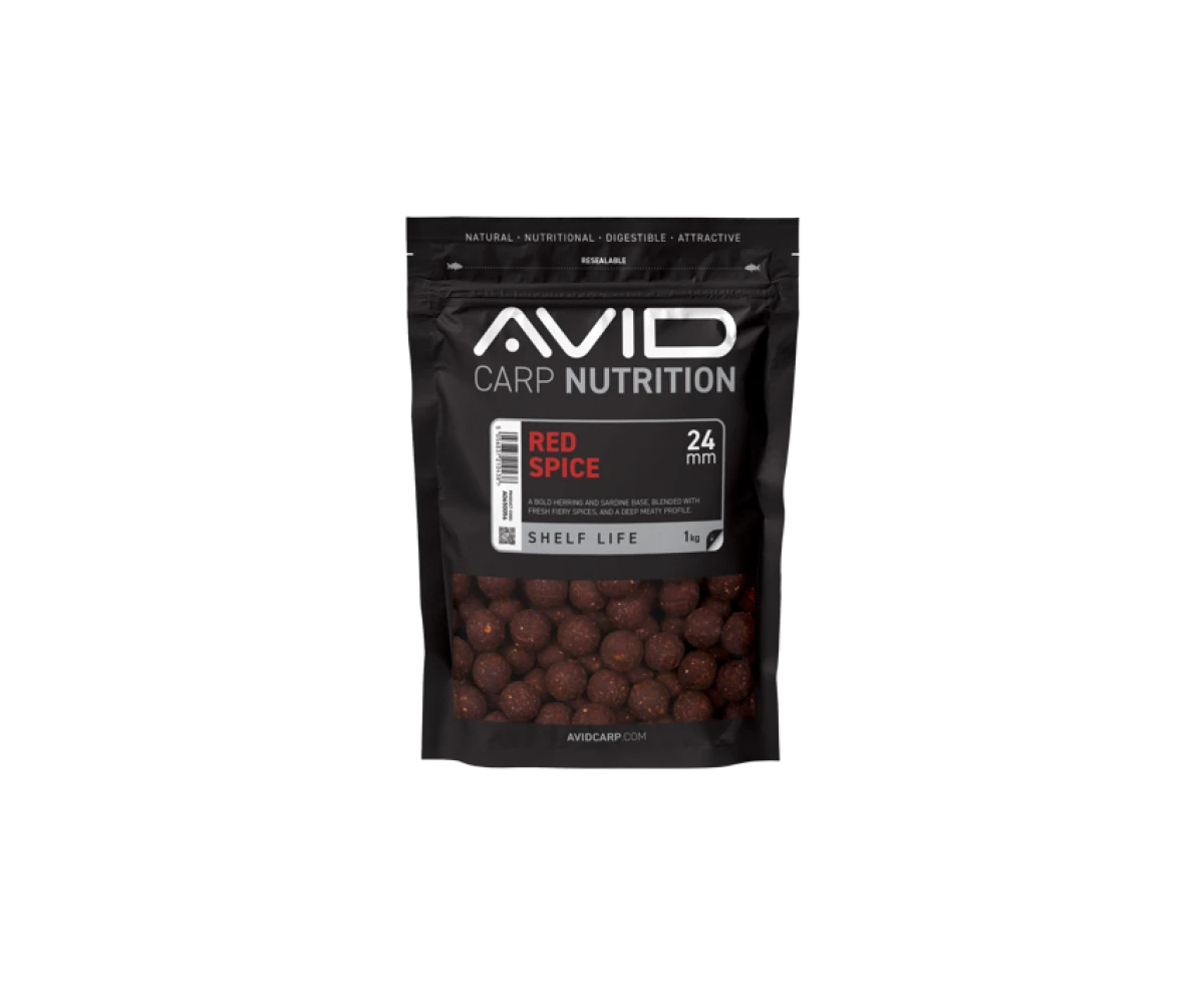 Avid Carp Red Spice Boiliesmărimea 24mm / 1kg - MPN: A0650056 - EAN: 5056837210438