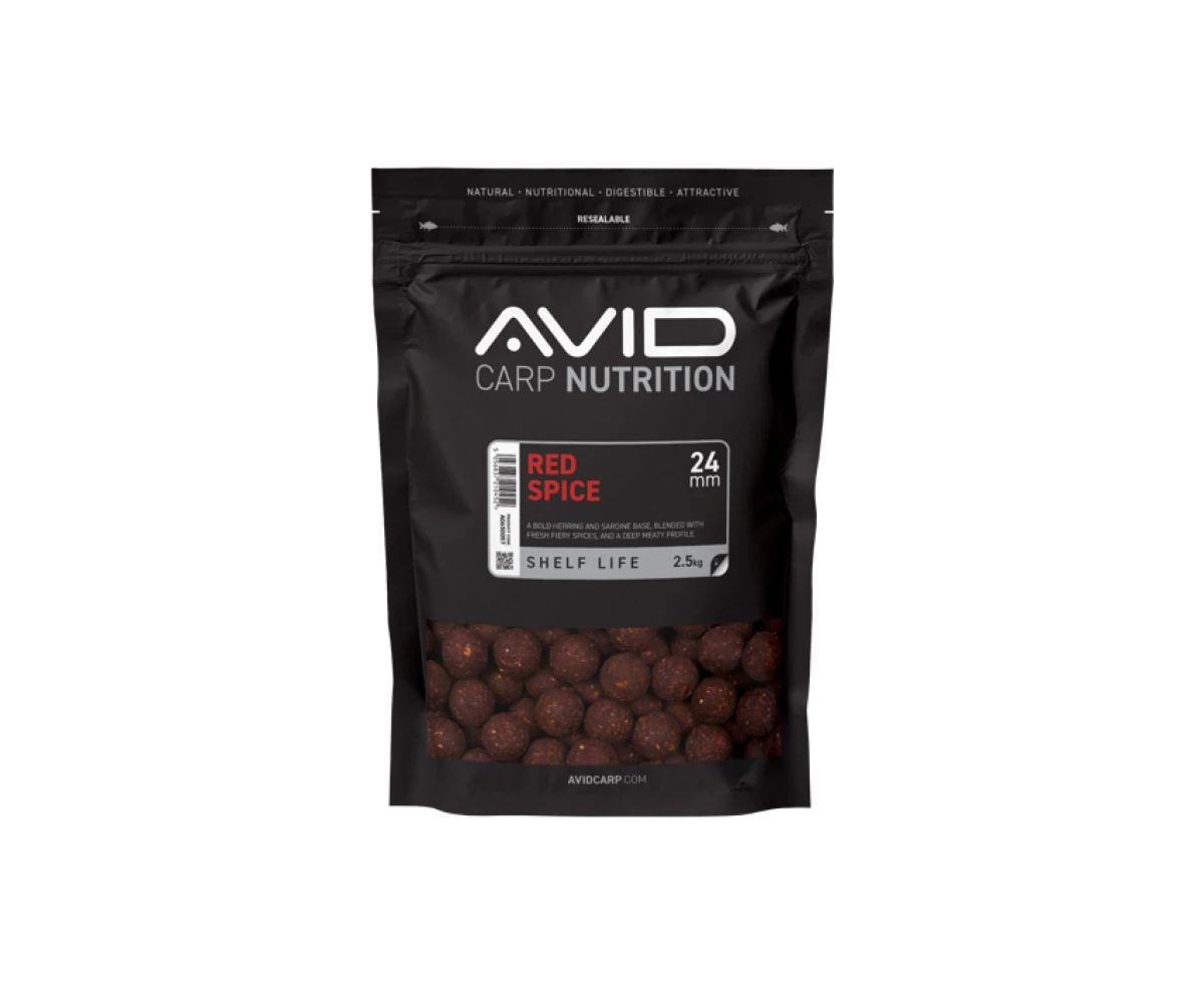 Avid Carp Red Spice Boiliesmărimea 24mm / 2,5kg - MPN: A0650057 - EAN: 5056837210452
