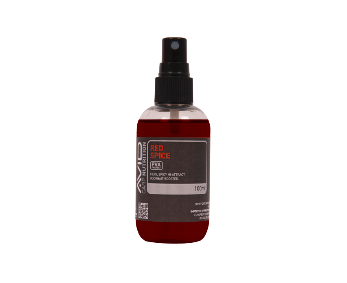 Avid Carp Red Spice Bait Spray emballage 100ml - MPN: A0650102 - EAN: 5056837211350
