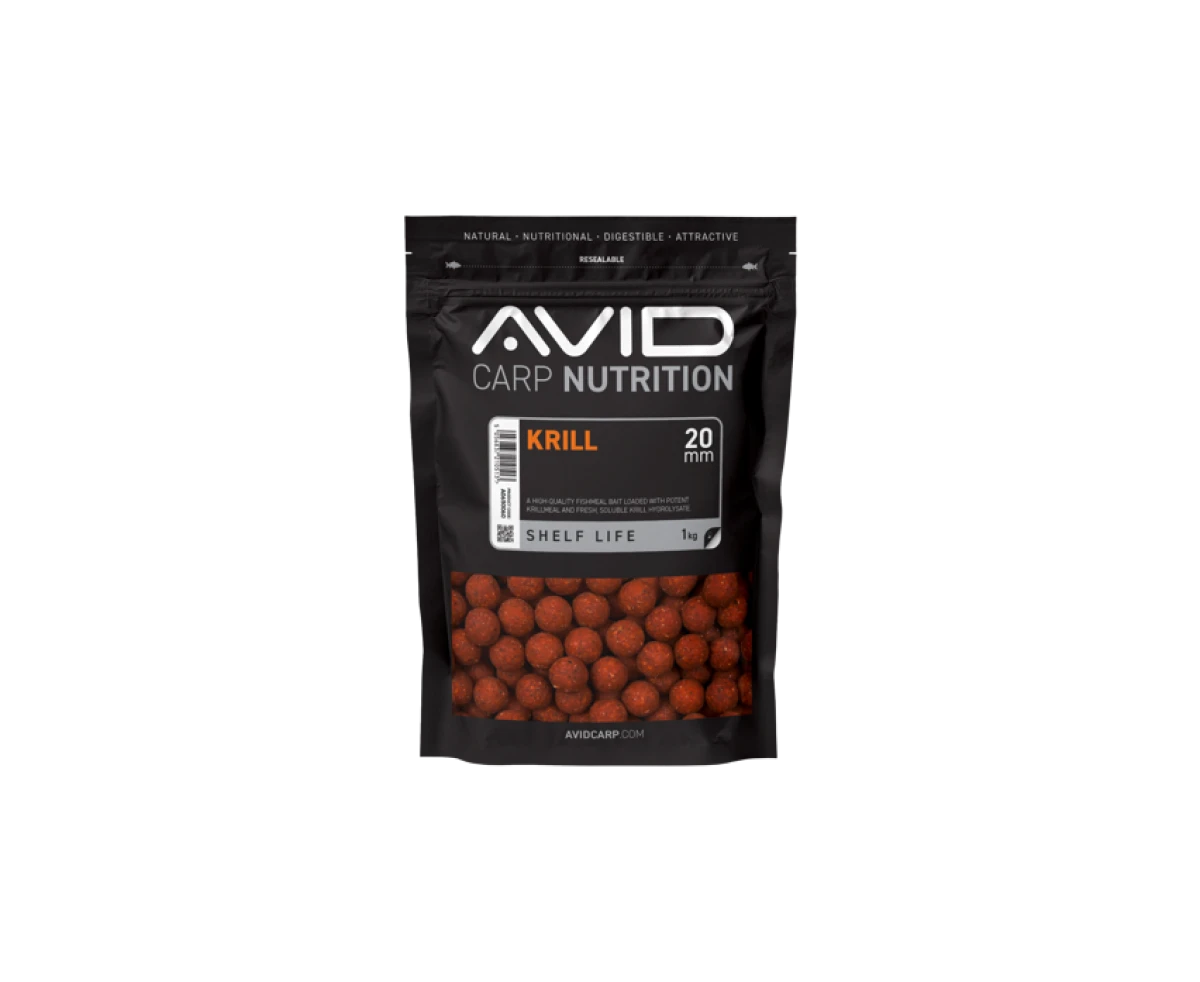 Avid Carp Nutrition Krill Boiliesmărimea 20mm / 1kg - MPN: A0650060 - EAN: 5056837210513