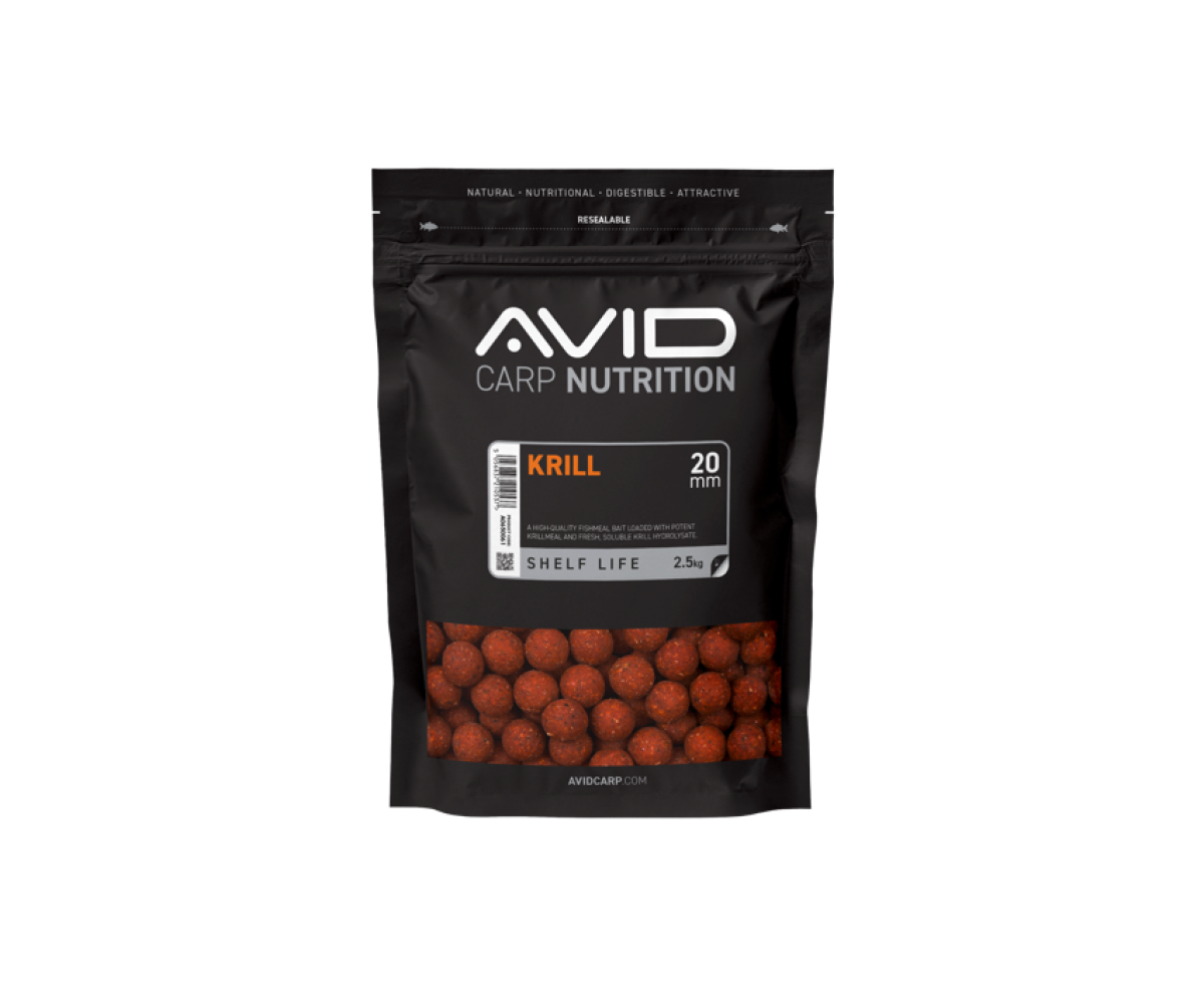 Avid Carp Nutrition Krill Boiliestaille 20mm / 2,5 kg - MPN: A0650061 - EAN: 5056837210537