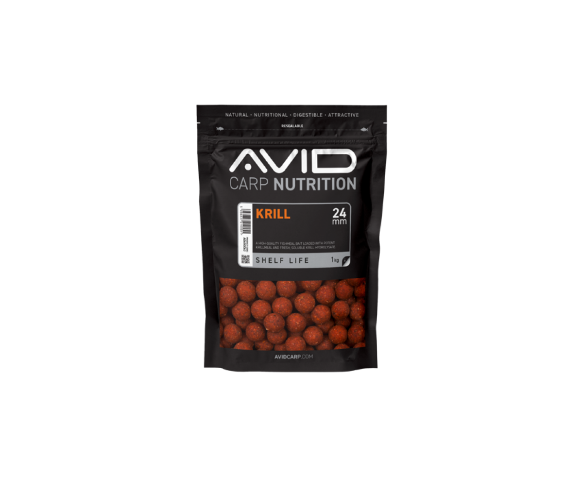 Avid Carp Nutrition Krill Boiliestaille 24mm / 1kg - MPN: A0650062 - EAN: 5056837210551