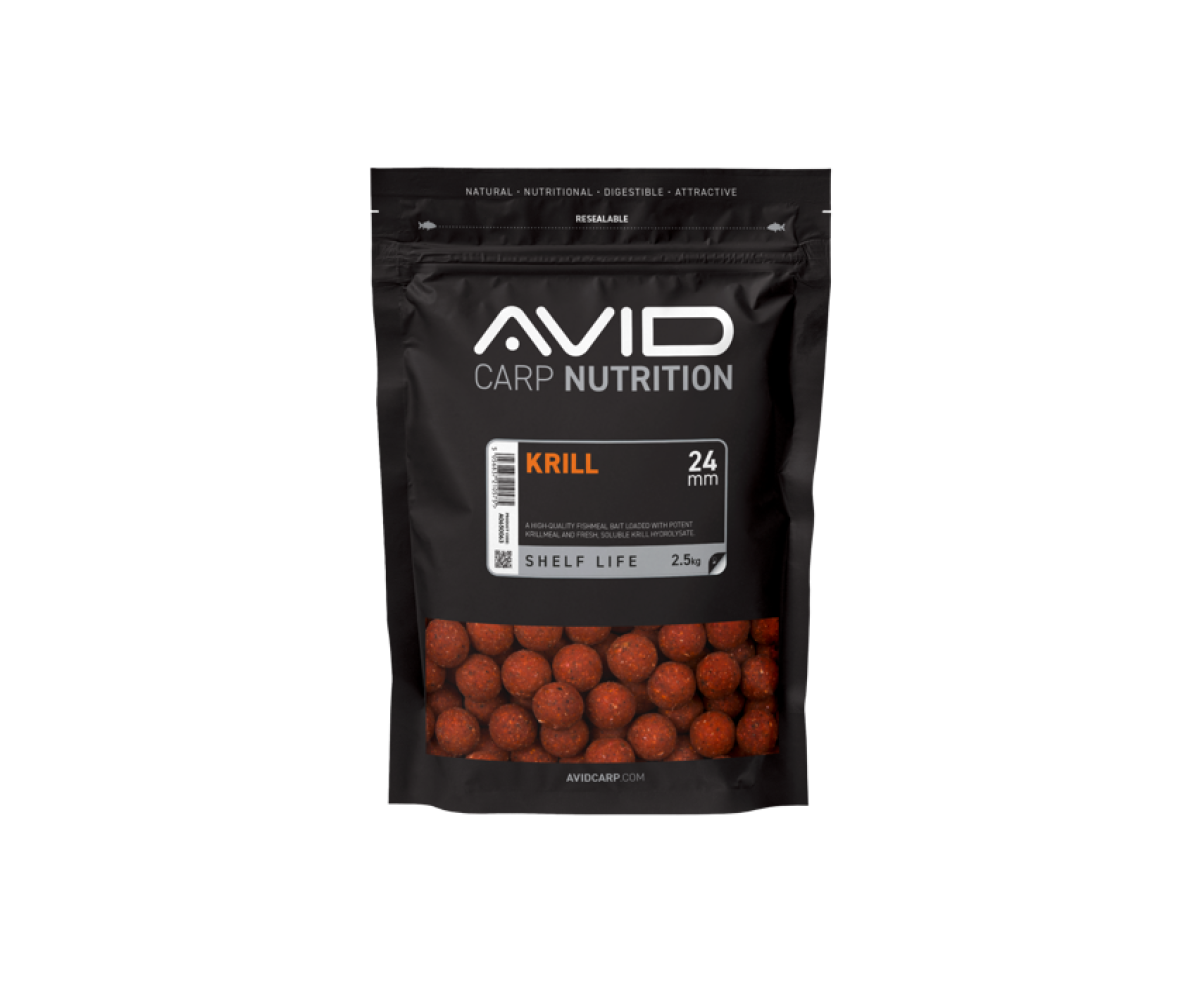 Avid Carp Nutrition Krill Boiliestaille 24mm / 2,5kg - MPN: A0650063 - EAN: 5056837210575