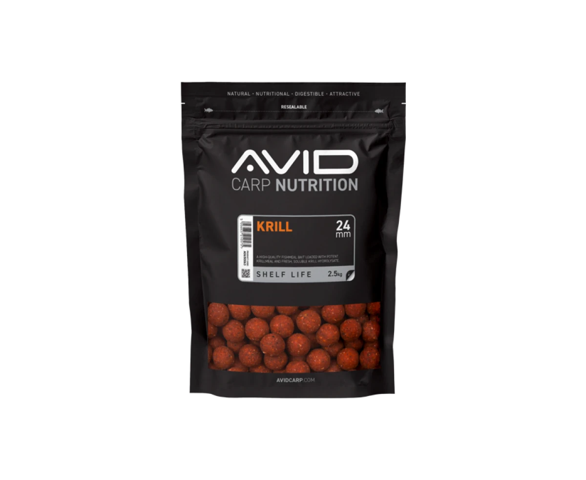 Avid Carp Nutrition Krill Boiliesmărimea 24mm / 2,5kg - MPN: A0650063 - EAN: 5056837210575