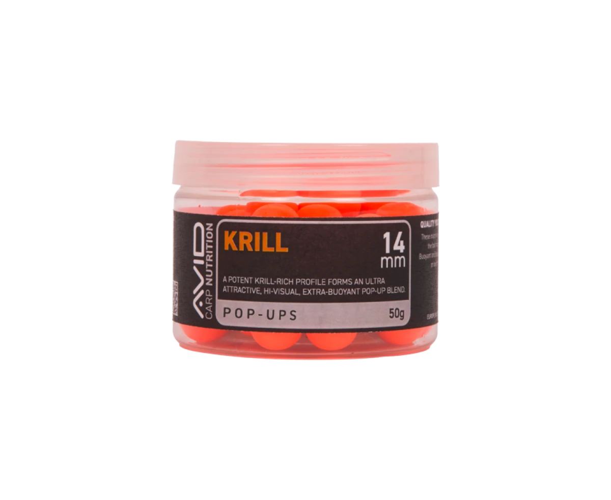 Avid Carp Krill Pop-Up Orangemărimea 14mm - MPN: A0650079 - EAN: 5056837210896
