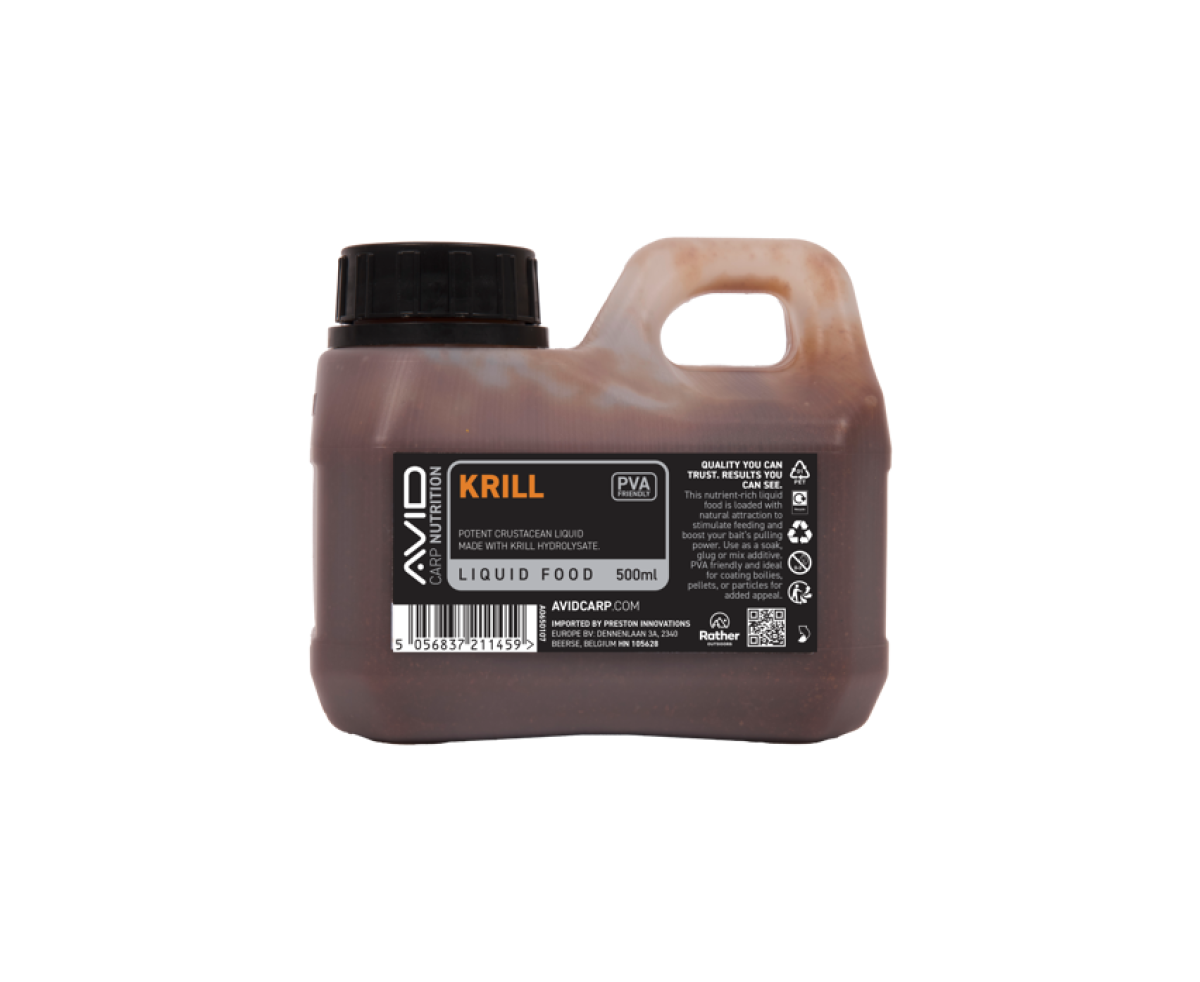Avid Carp Krill Liquid Food Verpackung 500ml - MPN: A0650107 - EAN: 5056837211459
