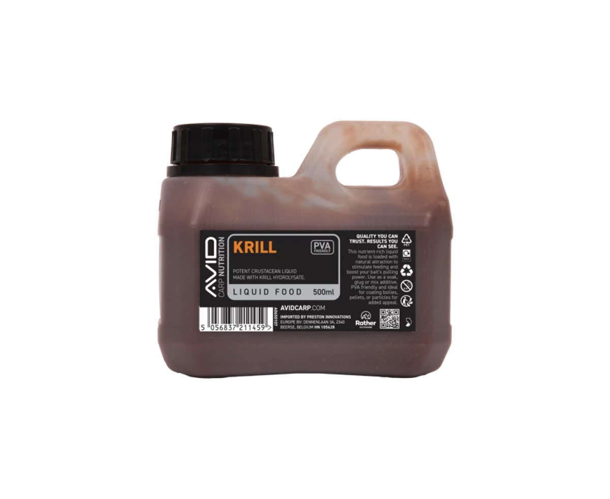 Avid Carp Krill Liquid Food ambalaj 500ml - MPN: A0650107 - EAN: 5056837211459