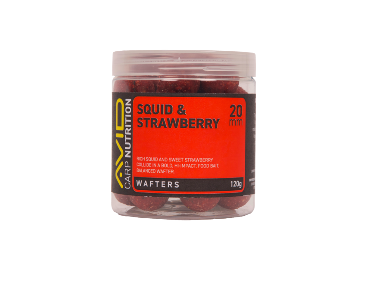 Avid Carp Squid & Strawberry Wafter 20mm - MPN: A0650092 - EAN: 5056837211152