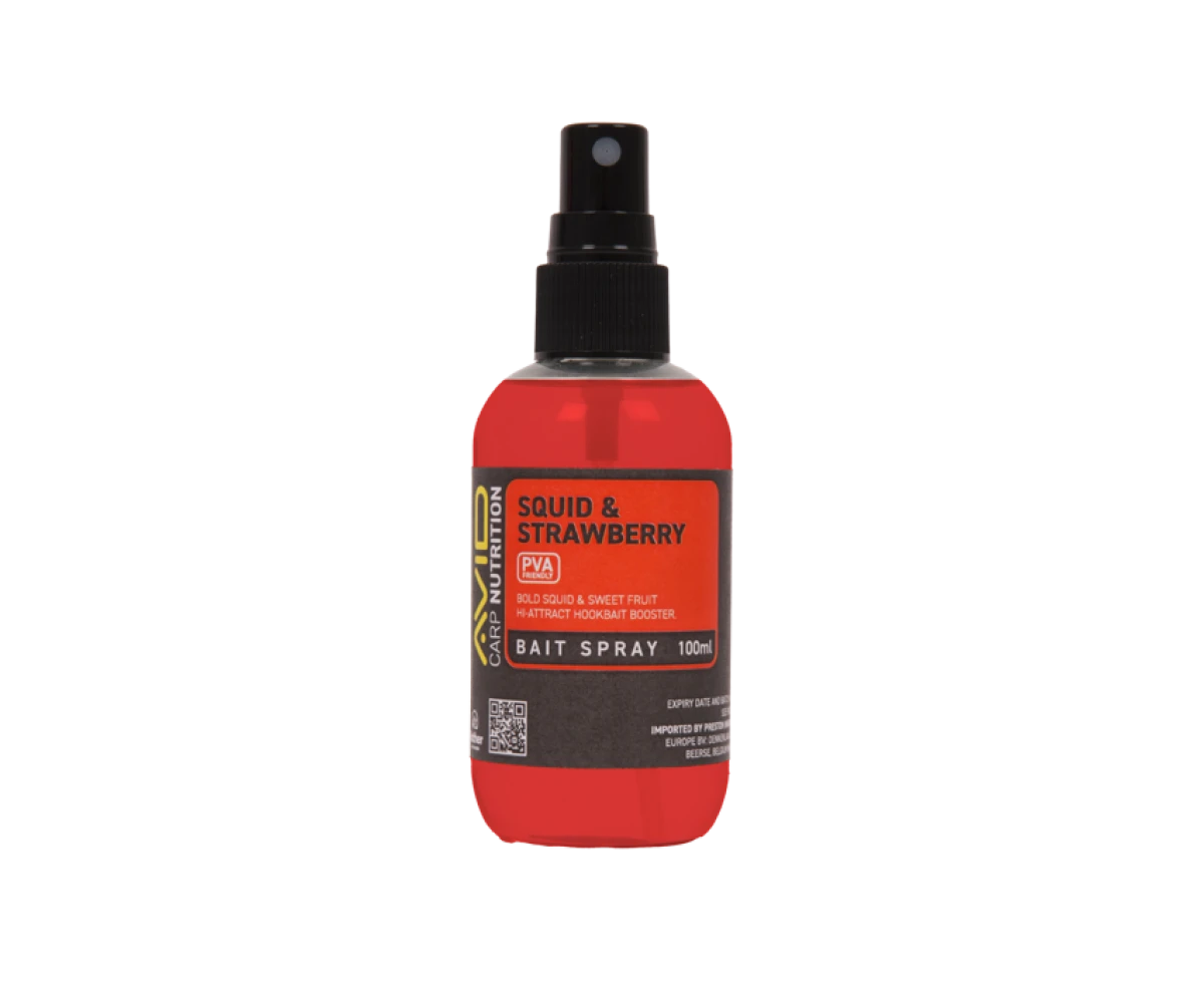 Avid Carp Squid & Strawberry Bait Sprayambalaj 100ml - MPN: A0650108 - EAN: 5056837211473