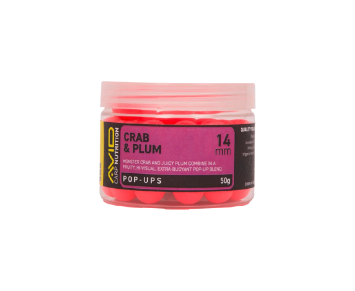 Avid Carp Crab & Plum Pop-Up Pinkmărimea 14mm - MPN: A0650089 - EAN: 5056837211091