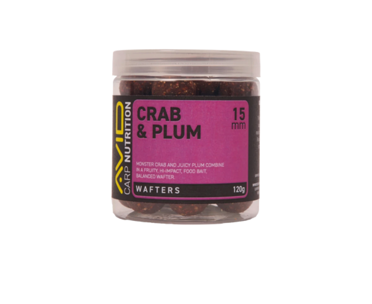 Avid Carp Crab & Plum Wafter mărimea 15mm - MPN: A0650097 - EAN: 5056837211251