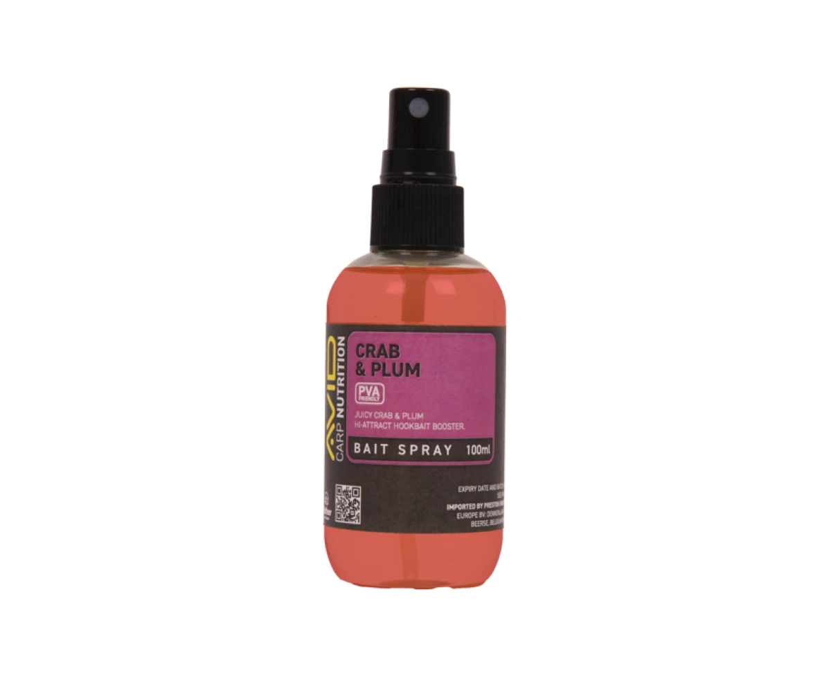 Avid Carp Crab & Plum Bait Sprayambalaj 100ml - MPN: A0650109 - EAN: 5056837211497