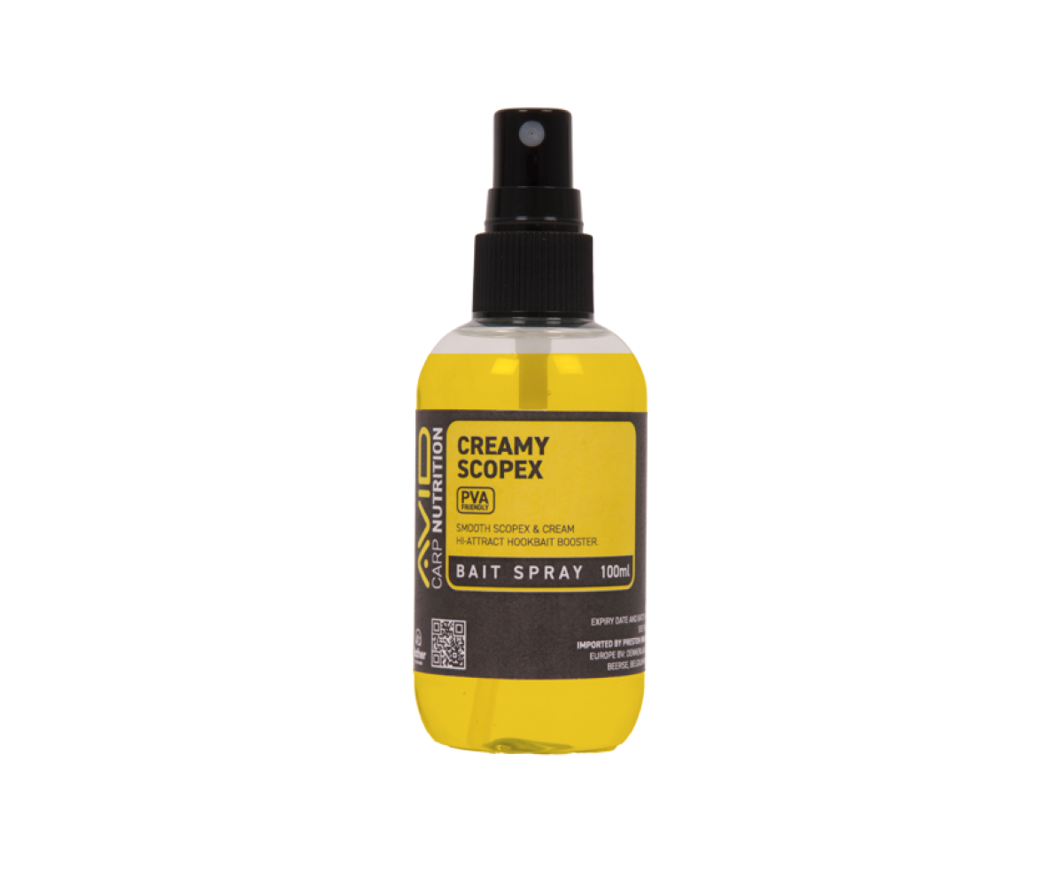 Avid Carp Creamy Scopex  Bait Sprayemballage 100ml - MPN: A0650110 - EAN: 5056837211510