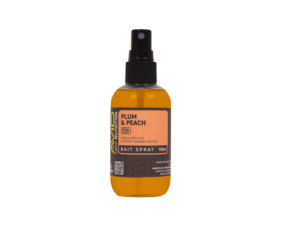 Avid Carp Plum & Peach Bait Sprayemballage 100ml - MPN: A0650111 - EAN: 5056837211534