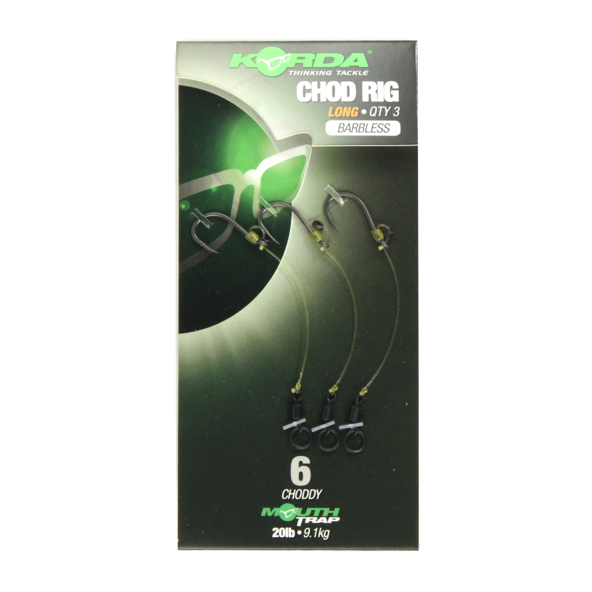 Korda Chod Rig - Long (Barbless)model 6 Long (bezzadziorowy) - MPN: KCR029 - EAN: 5060062115291