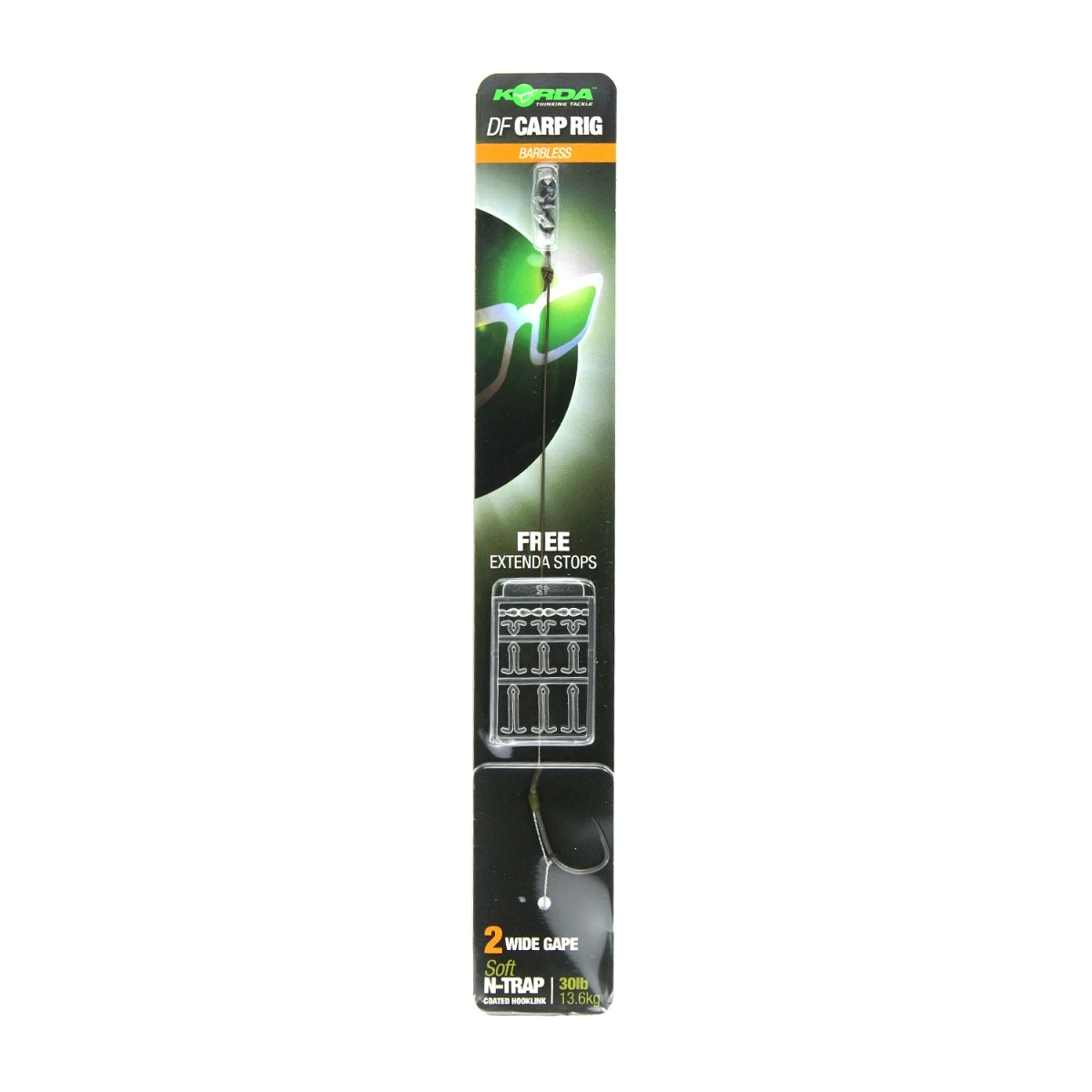 Korda N-Trap DF Rig Wide Gape (Barbless)dydis 2 (bezzadziorowy) - MPN: KCR140 - EAN: 5060461128595