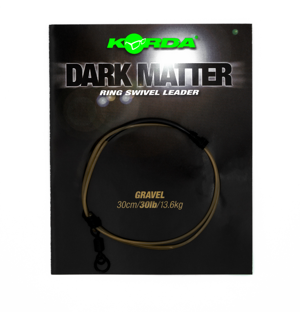 Korda Dark Matter Leader Ring Swivel 30lb (30cm)lungime 30cm / 30lb - Gravel (pietriș) - MPN: KSZ54 - EAN: 5060660632053