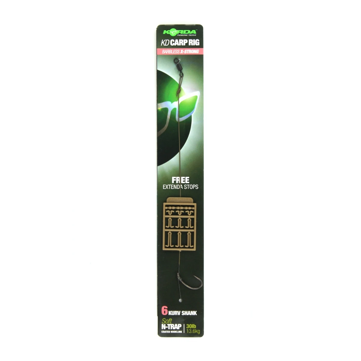 Korda N-Trap KD Rig Kurv II X-Strong (Barbless) mărimea 6 (fără cârlig) - MPN: KCR054 - EAN: 5060062115475