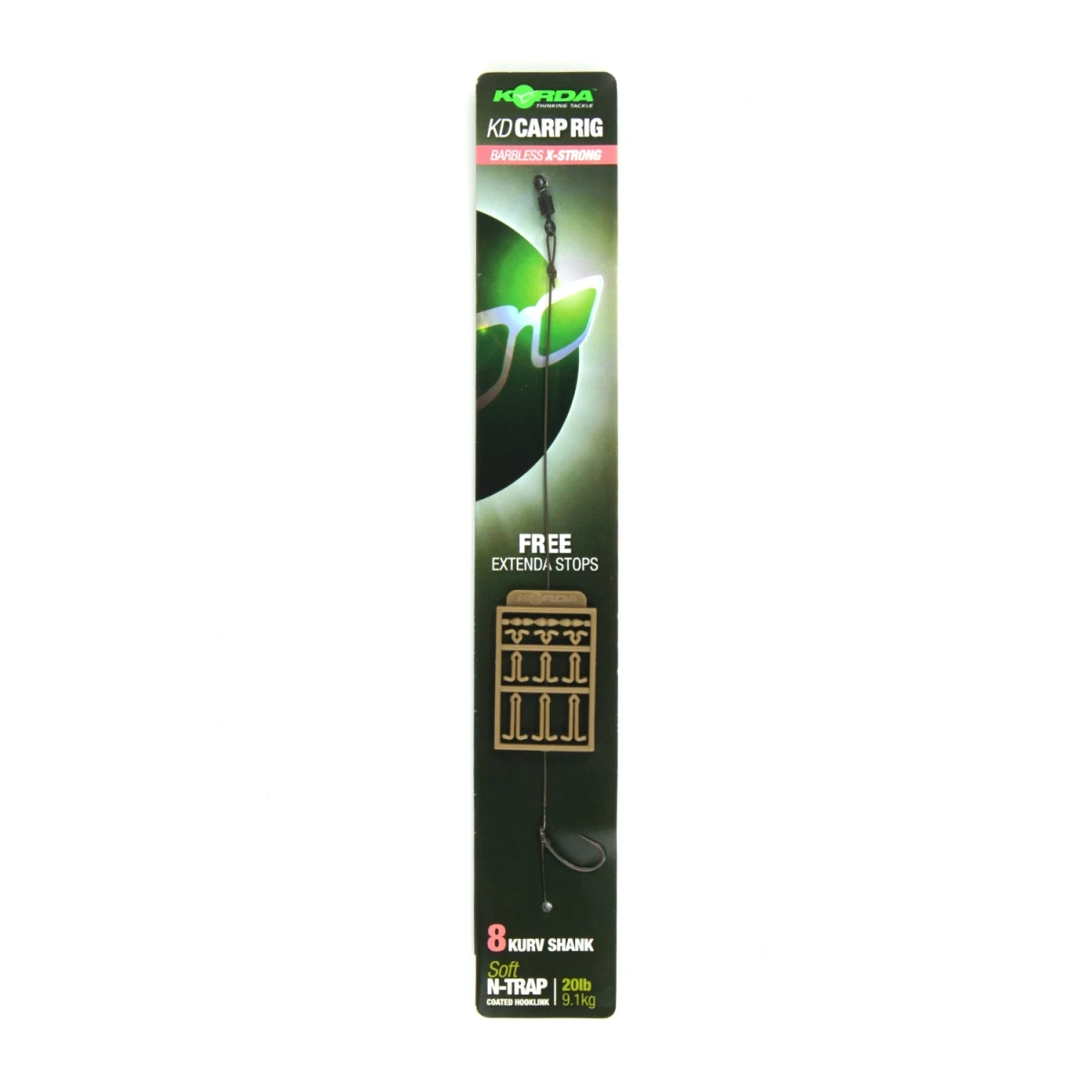 Korda N-Trap KD Rig Kurv II X-Strong (Barbless) mărimea 8 (fără cârlig) - MPN: KCR055 - EAN: 5060062115482