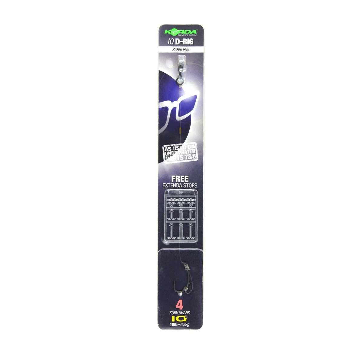 Korda IQ D Rig Kurv (Barbless)mărimea 4 (fără cârlig) - MPN: KCR059 - EAN: 5060062116786