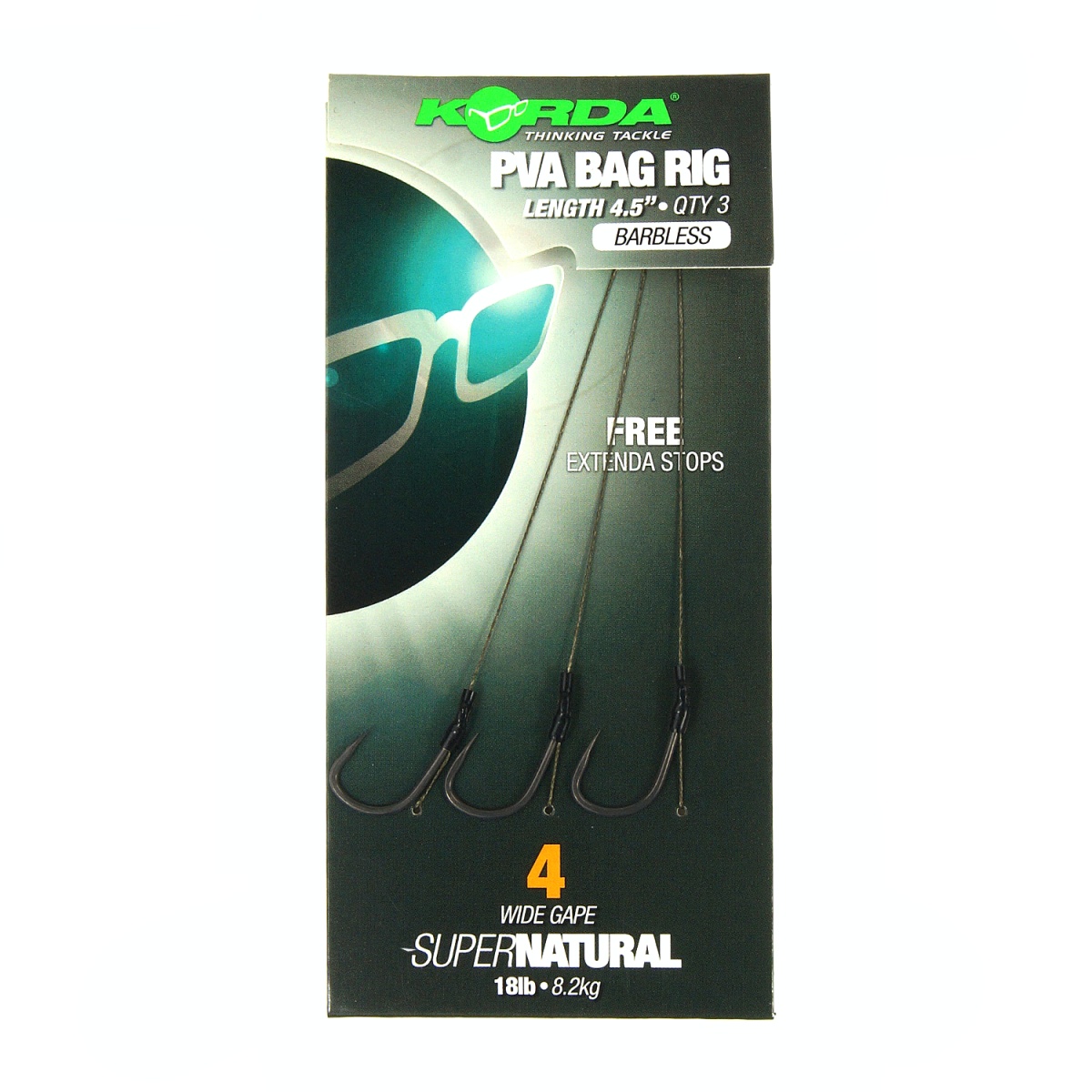 Korda Solidz PVA Rig Wide Gape (Barbless)mărimea 4 (fără cârlig) - MPN: KCR107 - EAN: 5060323809204