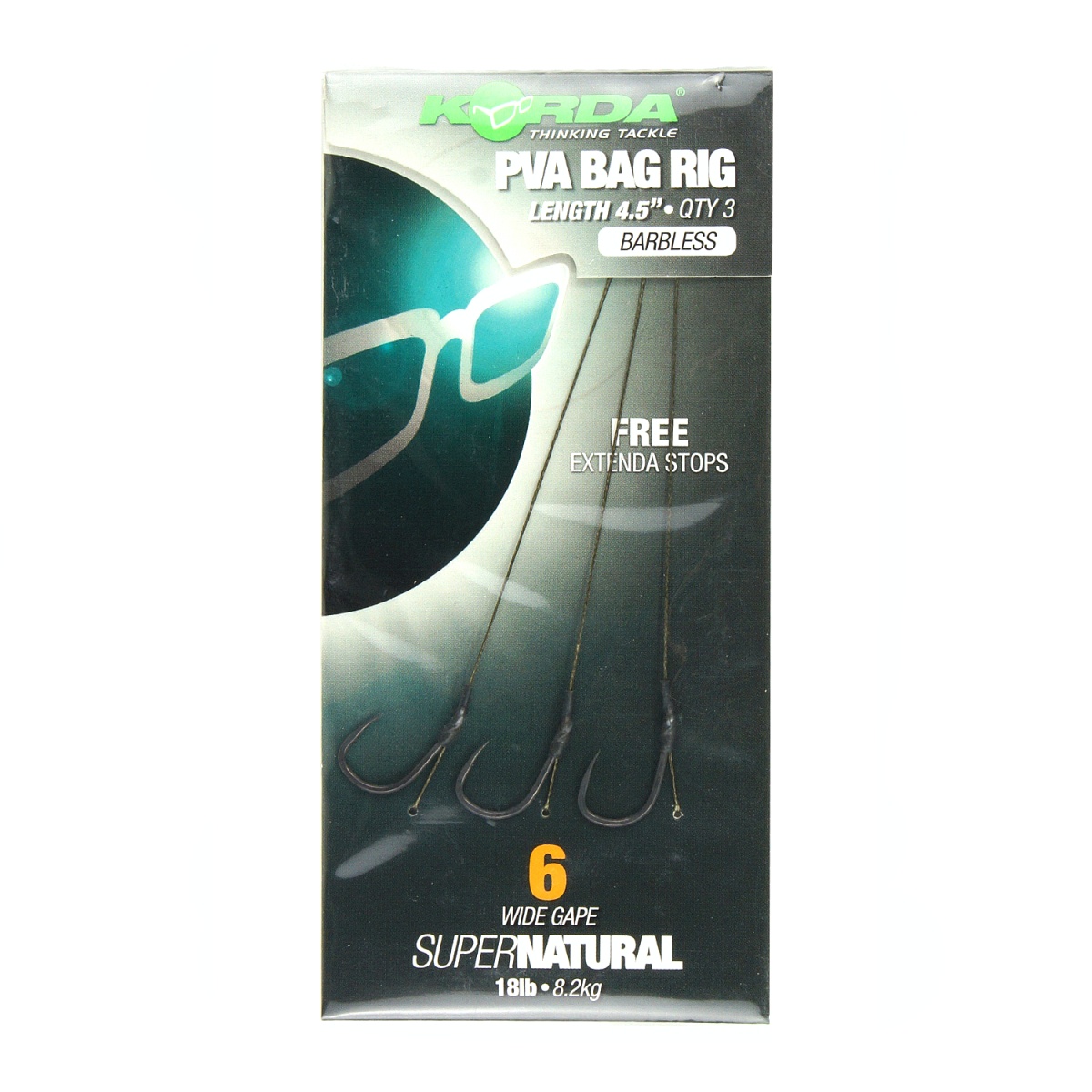 Korda Solidz PVA Rig Wide Gape (Barbless)velikost 6 (bez záděrek) - MPN: KCR108 - EAN: 5060323809228