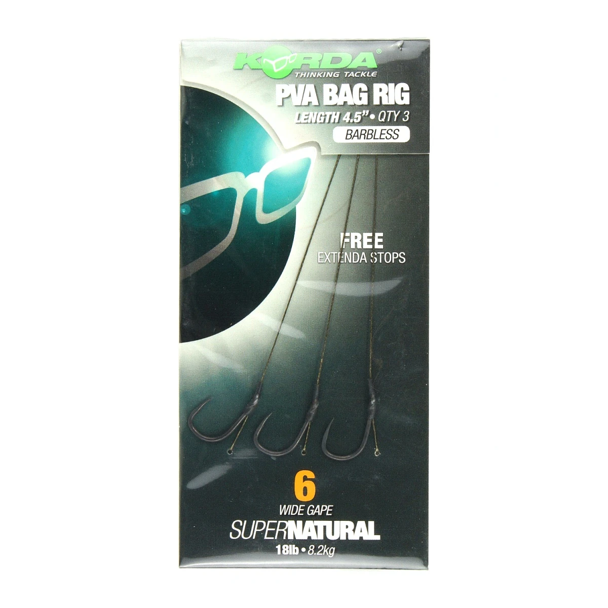 Korda Solidz PVA Rig Wide Gape (Barbless)mărimea 6 (fără cârlig) - MPN: KCR108 - EAN: 5060323809228