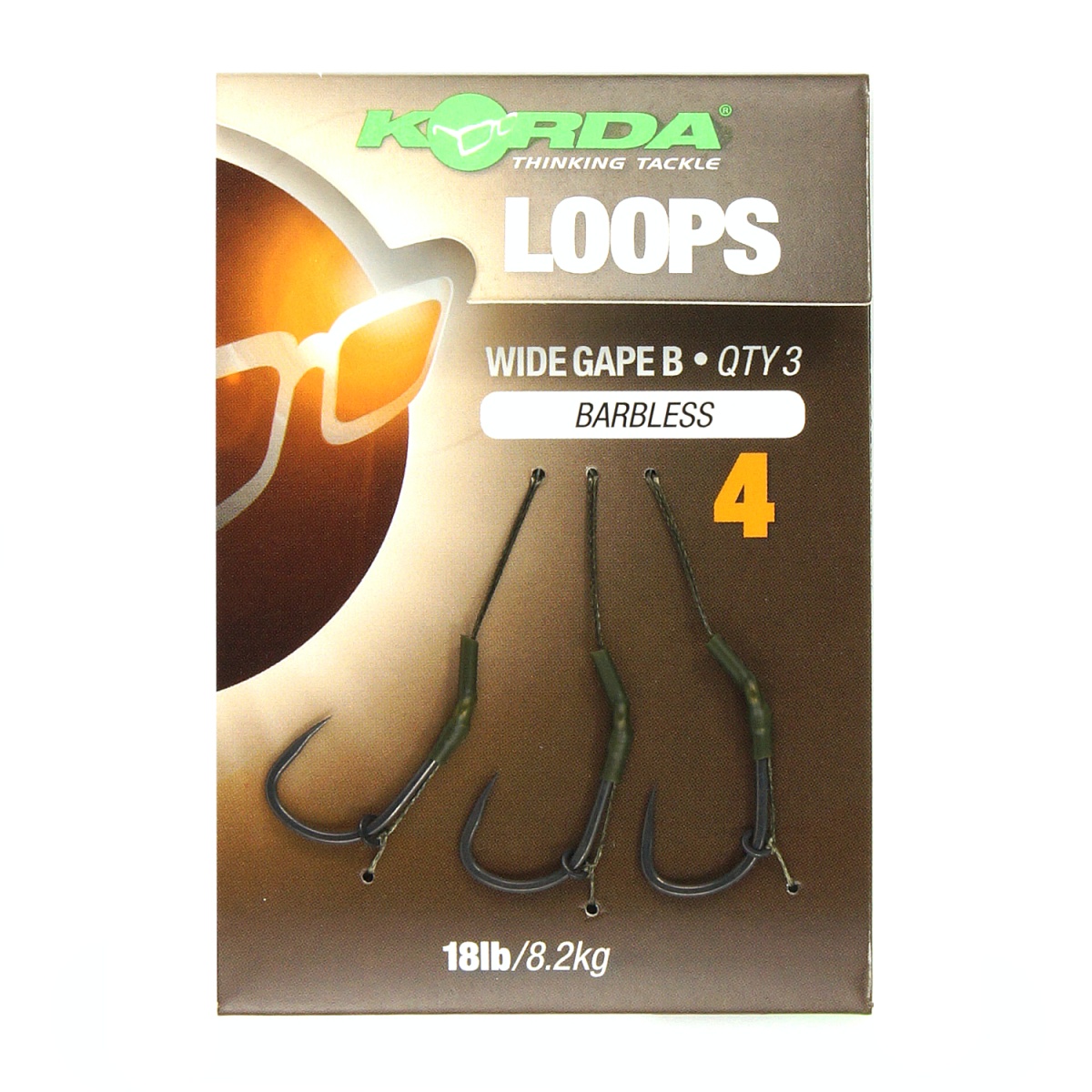 Korda Loop Rigs DF Wide Gape (Barbless)velikost 4 (bez zarážek) - MPN: KCR123 - EAN: 5060461128144