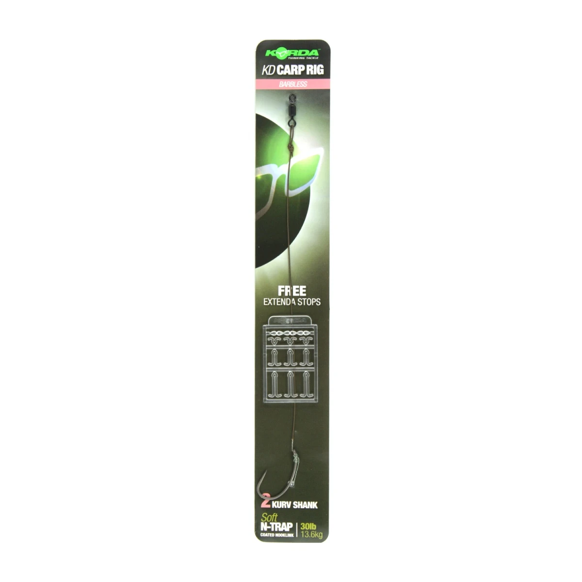 Korda N-Trap KD Rig Kurv (Barbless)dydis 2 - MPN: KCR144 - EAN: 5060461128670