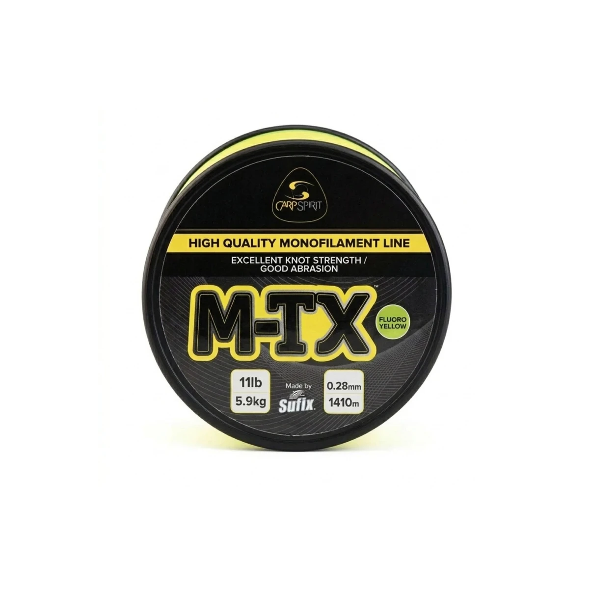 Carp Spirit M-TX Fluo Yellowvelikost 0.28mm (11lb/5.9kg) - 1410m - MPN: ACS470108 - EAN: 3422993072753