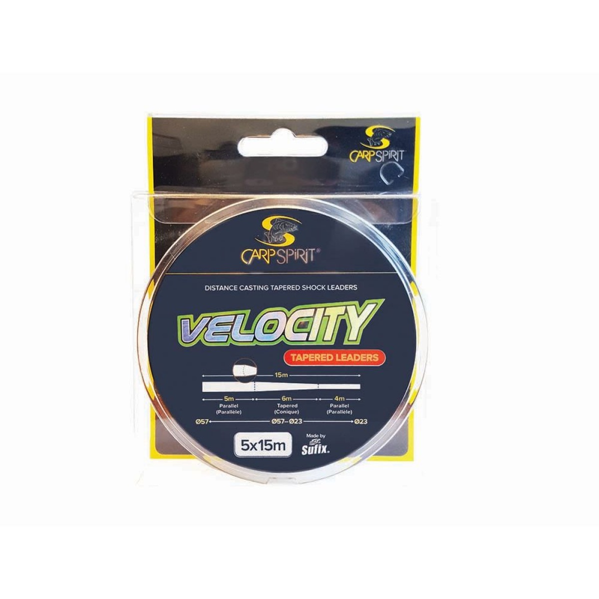 Carp Spirit Velocity Tapered Leadermodel 0.23-0.57mm/15m - MPN: ACS470114 - EAN: 3422993072814