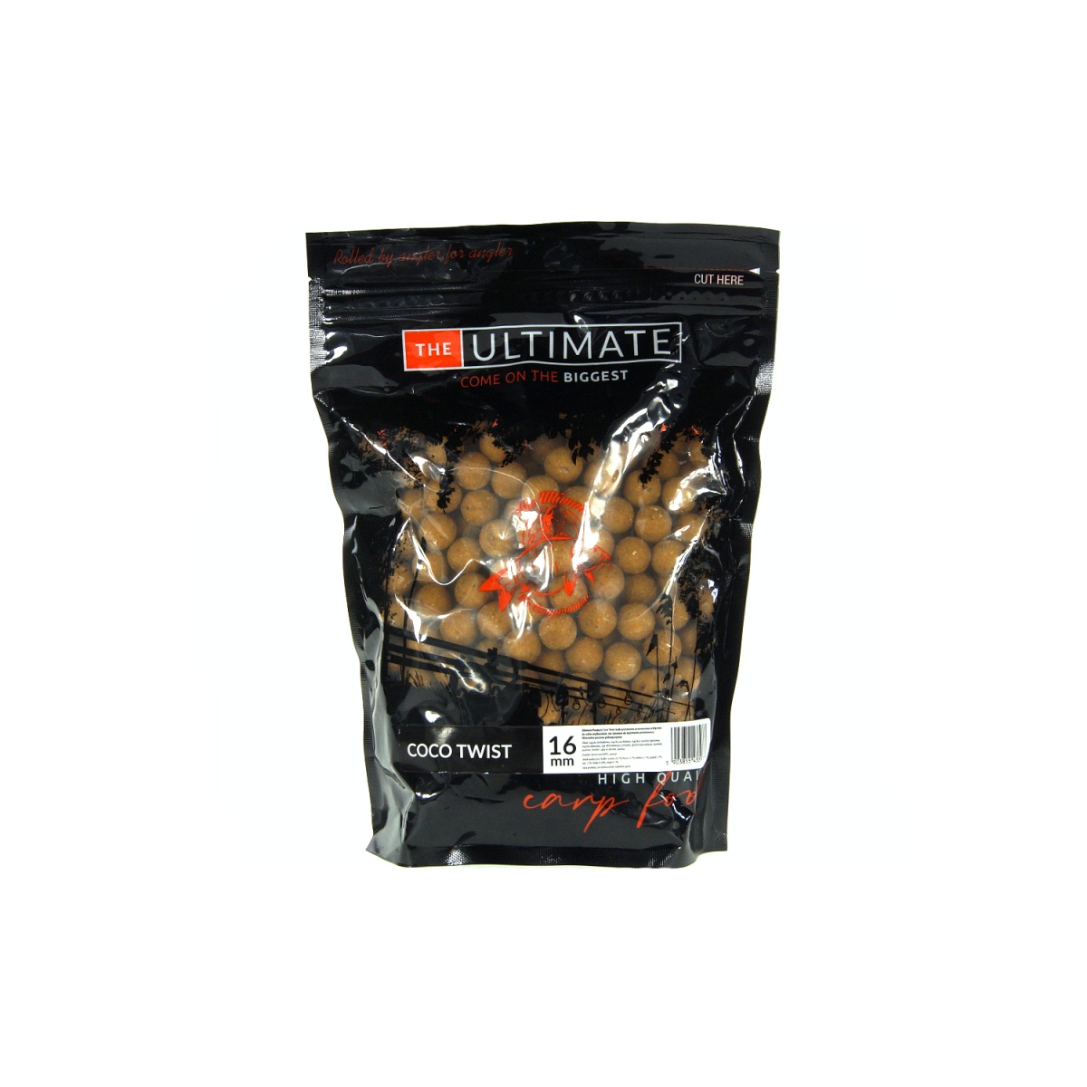 UltimateProducts Juicy Series Coco Twist Boilies - DATA DI SCADENZA BREVE 16mm / 1 kg - EAN: 200000099954