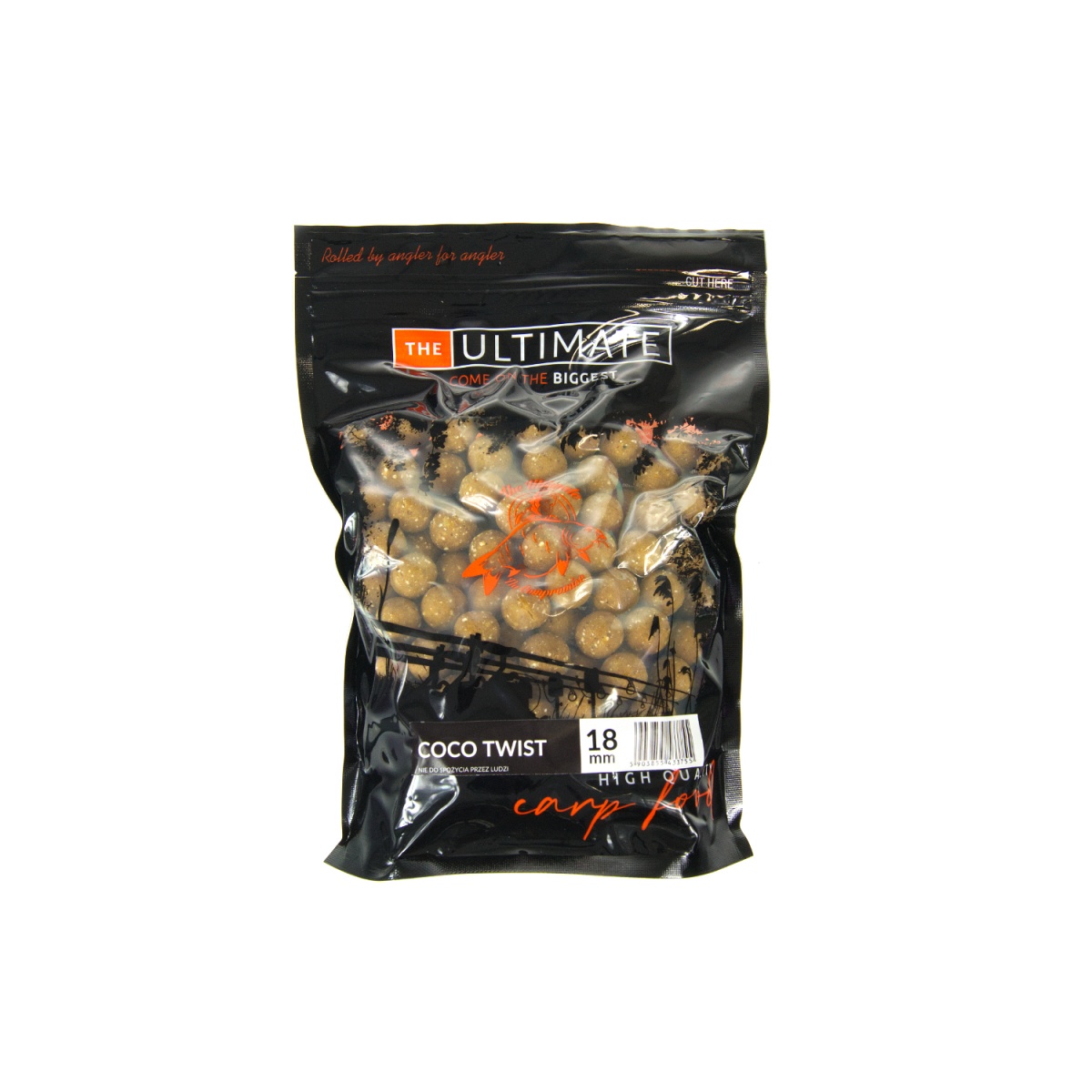 UltimateProducts Juicy Series Coco Twist Boilies - DATA DI SCADENZA BREVEmisurare 18 mm / 1 kg - EAN: 200000099961