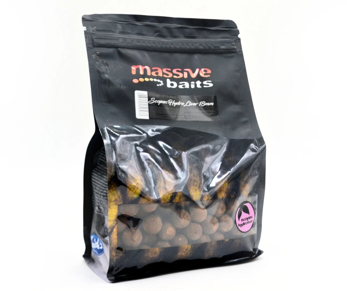 MassiveBaits Top Shelf Boilies - Scopex Hydro Liverambalaj 18mm / 1kg - MPN: TS062 - EAN: 5907196816277