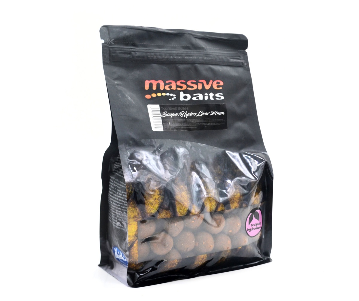 MassiveBaits Top Shelf Boilies - Scopex Hydro Liverpackaging 24mm / 1kg - MPN: TS063 - EAN: 5907196816284