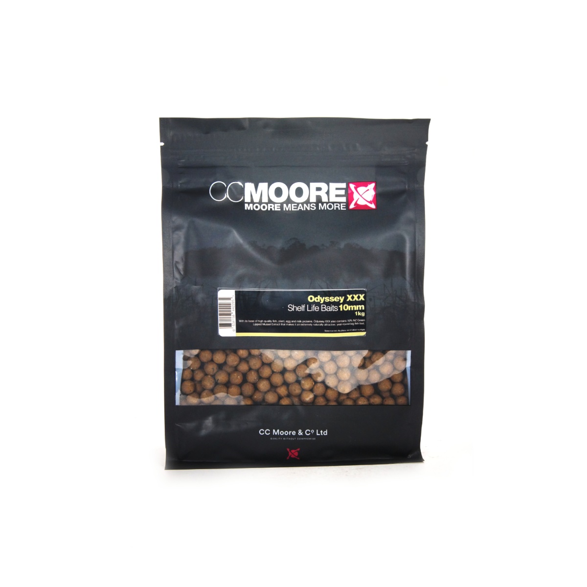 CcMoore Odyssey XXX ShelfLife Boilies - Kulki Proteinowe 10 mm / 1 kg rozmiar