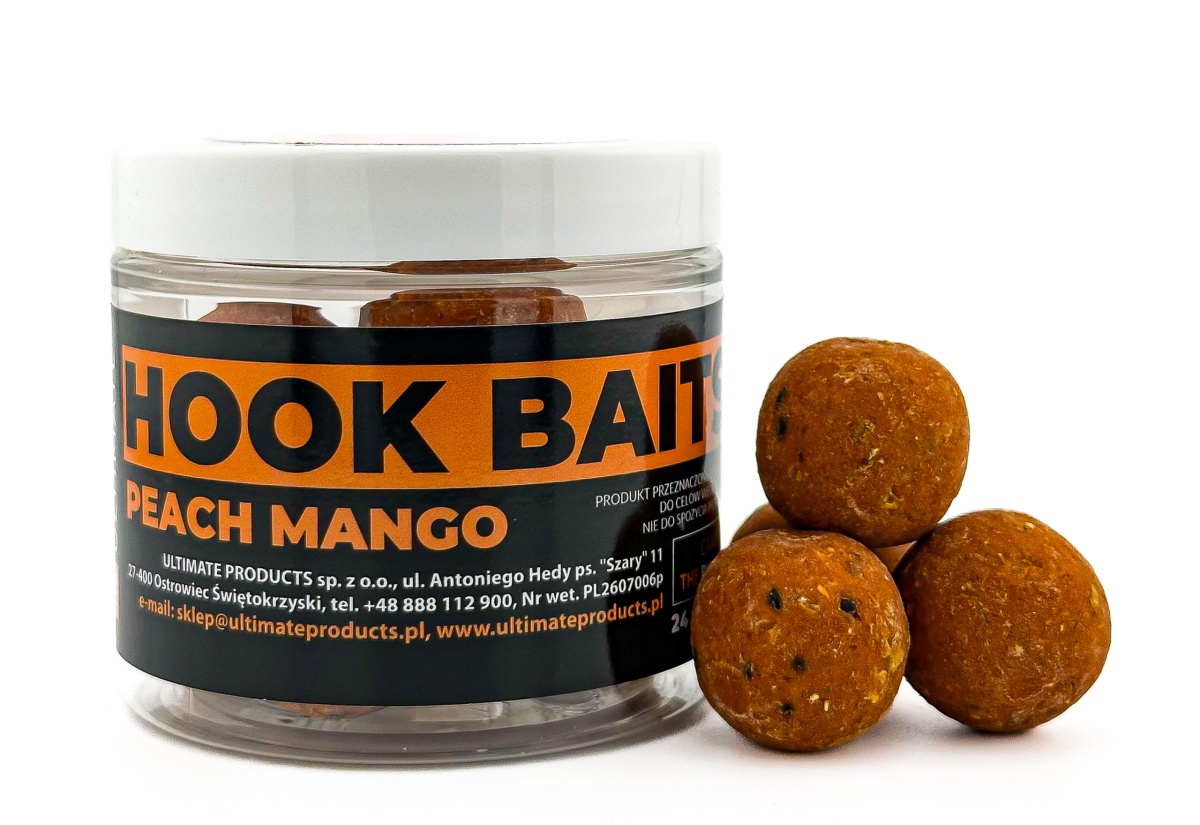UltimateProducts Top Range Hookbaits - Peach Mangovelikost 24 mm - EAN: 5903855435520