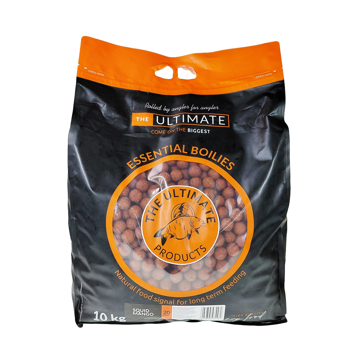 UltimateProducts Essential Boilies - Squid Mangoméret 20mm / 10kg - EAN: 5903855435582